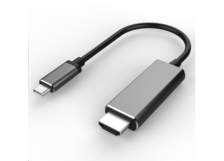 PREMIUMCORD Kabel USB3.1 typ-C na HDMI, 1,8m rozlišení obrazu 4K*2K@60Hz Aluminium