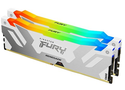 KINGSTON DIMM DDR5 32GB (Kit of 2) 7200MT/s CL38 FURY Renegade Bílá RGB XMP KINGSTON DIMM DDR5 32GB (Kit of 2) 7200MT/s CL38 FURY Renegade Bílá RGB XMP
