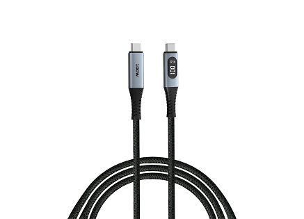 VERBATIM Kabel USB-C Sync & Charge, 100W, s displejem, 120cm