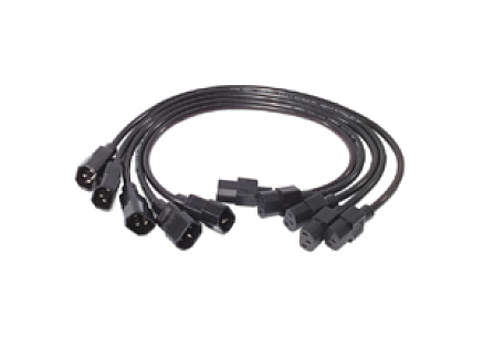 APC Power Cord Kit, 10A, 100-230V, 2', (5) C13 to C14 APC Power Cord Kit, 10A, 100-230V, 2', (5) C13 to C14