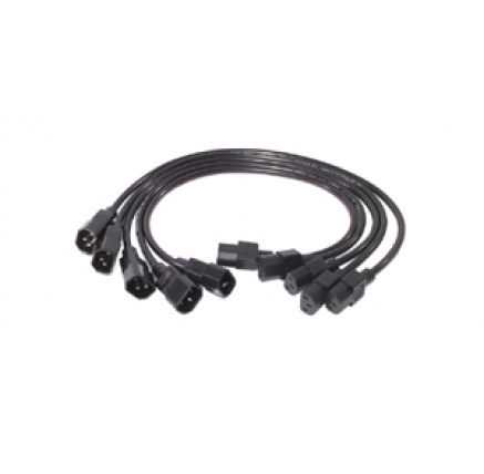 APC Power Cord Kit, 10A, 100-230V, 2', (5) C13 to C14 APC Power Cord Kit, 10A, 100-230V, 2', (5) C13 to C14