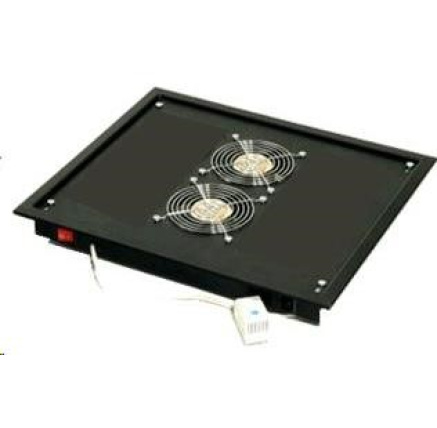 TRITON Ventilační jednotka horní (spodní), 2 ventilátory-230V/30W, termostat, černá TRITON Ventilační jednotka horní (spodní), 2 ventilátory-230V/30W, termostat, černá