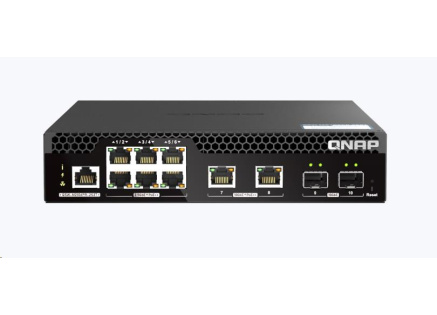 QNAP switch QSW-M2106PR-2S2T (2xSFP+,2x10GbE,6x2,5GbE,8xPoE++,310W)