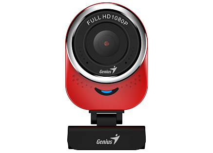 GENIUS webkamera QCam 6000/ červená/ Full HD 1080P/ USB2.0/ mikrofon