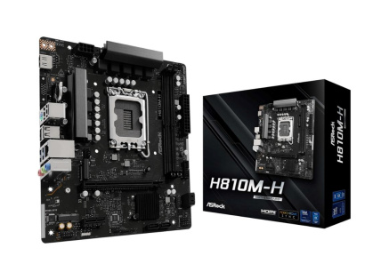 ASRock MB Sc LGA1851 H810M-H, Intel H810, 2xDDR5, 1xHDMI, mATX