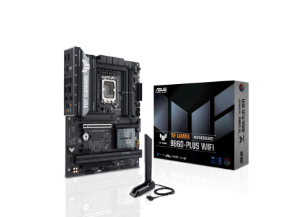 ASUS MB Sc LGA1851 TUF GAMING B860-PLUS WIFI, Intel B860, 4xDDR5, 1xUSB4, 1xDP, 1xHDMI, WiFi, ATX