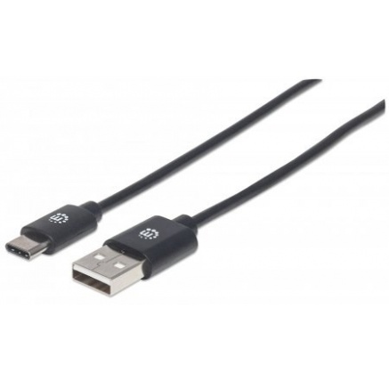 MANHATTAN kabel Hi-Speed USB-C, C Male / A Male, 2m, černý MANHATTAN kabel Hi-Speed USB-C, C Male / A Male, 2m, černý