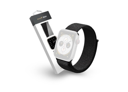 RhinoTech řemínek Magic Tape pro Apple Watch 38/40/41mm černá