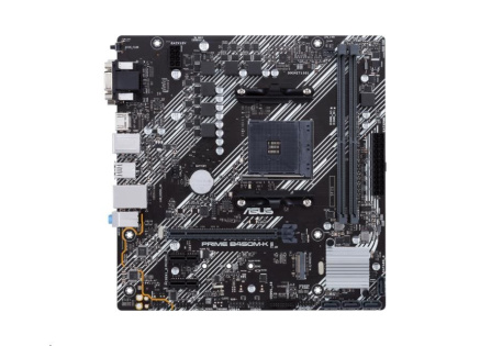 ASUS MB Sc AM4 PRIME B450M-K II, AMD B450, 2xDDR4, 1xHDMI, 1xDVI, 1xVGA, mATX