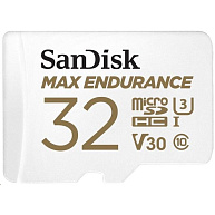 SanDisk MicroSDHC karta 32GB MAX Endurance + adaptér, 15,000 hodin