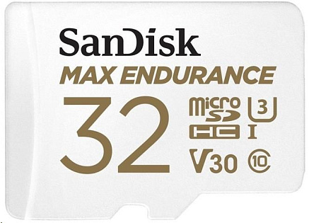 SanDisk MicroSDHC karta 32GB MAX Endurance + adaptér, 15,000 hodin SanDisk MicroSDHC karta 32GB MAX Endurance + adaptér, 15,000 hodin