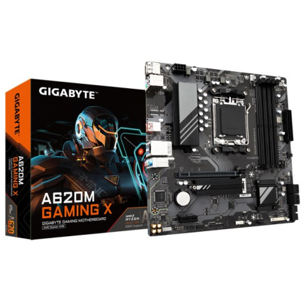 GIGABYTE MB Sc AM5 A620M GAMING X, AMD A620, 4xDDR5, 1xDP, 1xHDMI