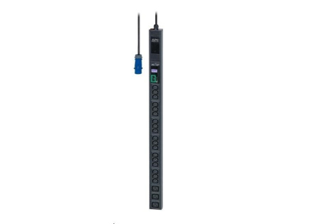 APC Easy PDU, Metered, ZeroU, 16A, 230V, (18)C13 & (3)C19, IEC 309 16A 2P+E (3m)