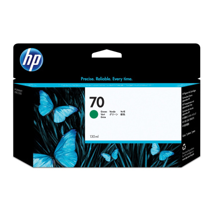 HP 70 Green DJ Ink Cart, 130 ml, C9457A HP 70 Green DJ Ink Cart, 130 ml, C9457A