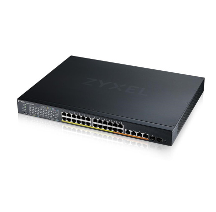 Zyxel XMG1930-30HP, 24-port 2.5GbE Smart Managed Layer 2 PoE 700W 22xPoE+/8xPoE++ Switch with 4 10GbE and 2 SFP+ Uplink