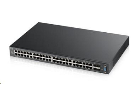 Zyxel XGS2210-52 52-port Managed L2+ Gigabit Switch, 48x gigabit RJ45, 4x 10GbE SFP+