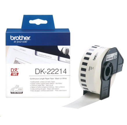 BROTHER DK-22214 papírová role 12mm x 30,48m BROTHER DK-22214 papírová role 12mm x 30,48m
