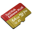 SanDisk micro SDXC karta 64GB Extreme PLUS (200 MB/s Class 10, UHS-I U3 V30) + adaptér