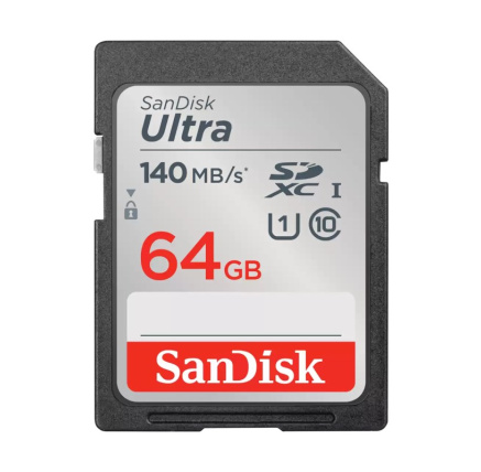 SanDisk SDXC karta Ultra 64GB (140MB/s)