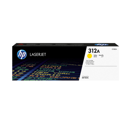 HP 312A Yellow LJ Toner Cart, CF382A (2,700 pages) HP 312A Yellow LJ Toner Cart, CF382A (2,700 pages)
