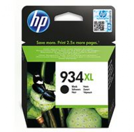 HP 934XL Black Ink Cartridge, C2P23AE (1,000 pages)