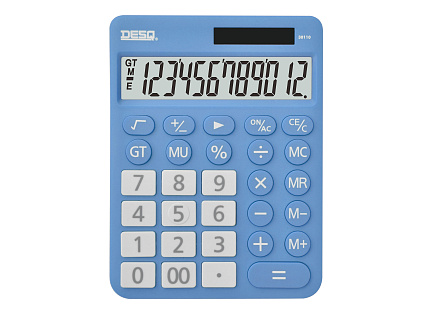 DESQ Kalkulačka XL, světle modrá
