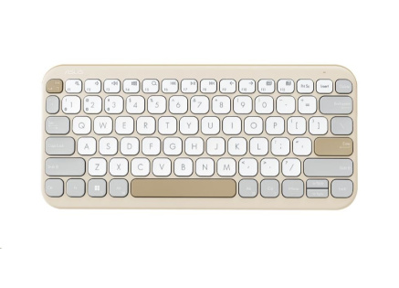 ASUS KW100 Marshmallow Bezdrátová klávesnice, BG/CZ/SK/81//3BT/COPILOT