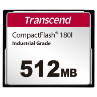 TRANSCEND CompactFlash Card CF180I, 512MB, SLC mode WD-15, Wide Temp.