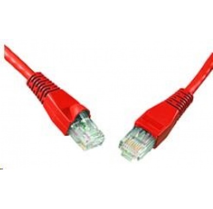 Solarix Patch kabel CAT5E UTP PVC 20m červený snag-proof C5E-114RD-20MB