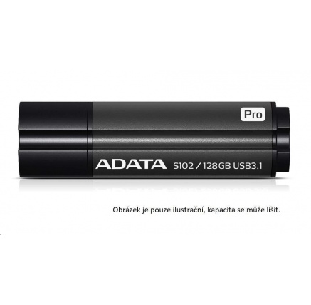 ADATA Flash Disk 64GB Superior S102 Pro, USB 3.1, titan šedá (R:100/W:50 MB/s)