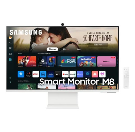 SAMSUNG MT LED LCD 32" Smart Monitor M8 (M80D) Bílá, AI Procesor, UHD, HDR 10+ SAMSUNG MT LED LCD 32" Smart Monitor M8 (M80D) Bílá, AI Procesor, UHD, HDR 10+