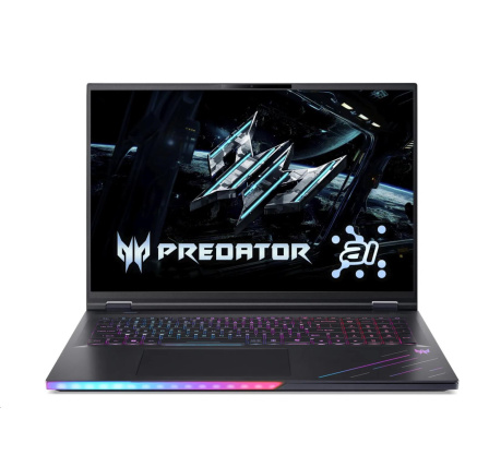 ACER NTB Predator Helios 18 AI (PH18-73-981S),Ultra 9 275HX,18" 3840x2400,192GB,5120GB SSD,RTX 5090,W11 Pro,Black