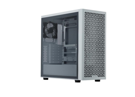 Cooler Master case Elite 502 White Lite, Průhledná bočnice, ATX, 1x 120mm Fan, bílá