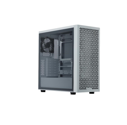 Cooler Master case Elite 502 White Lite, Průhledná bočnice, ATX, 1x 120mm Fan, bílá