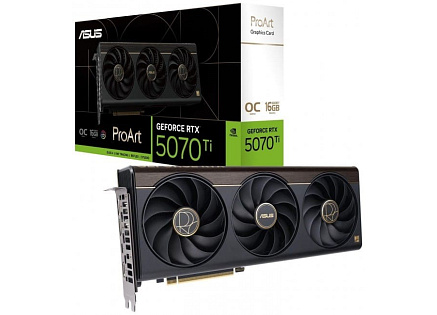 ASUS VGA NVIDIA GeForce ProArt RTX 5070 Ti OC 16GB GDDR7, RTX 5070 Ti OC, 16GB GDDR6X, 2xDP, 1xHDMI, 1x USB-C ASUS VGA NVIDIA GeForce ProArt RTX 5070 Ti OC 16GB GDDR7, RTX 5070 Ti OC, 16GB GDDR6X, 2xDP, 1xHDMI, 1x USB-C