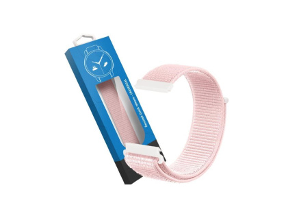 RhinoTech univerzální nylonový řemínek Quick Release 20mm světle růžový