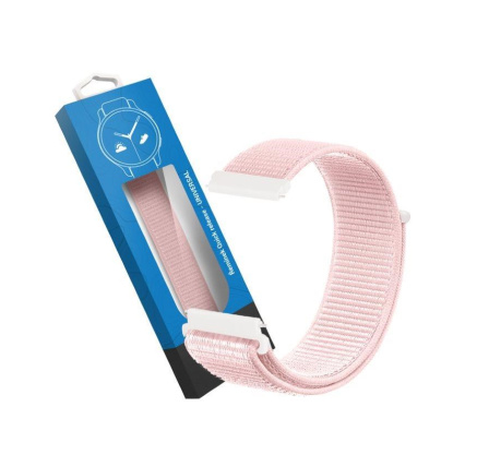 RhinoTech univerzální nylonový řemínek Quick Release 20mm světle růžový