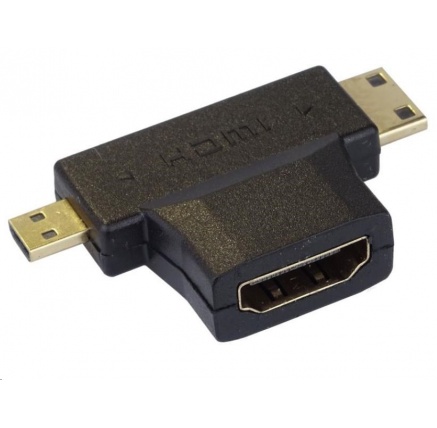 PremiumCord Adaptér HDMI na mini HDMI typ C a micro HDMI typ D PremiumCord Adaptér HDMI na mini HDMI typ C a micro HDMI typ D