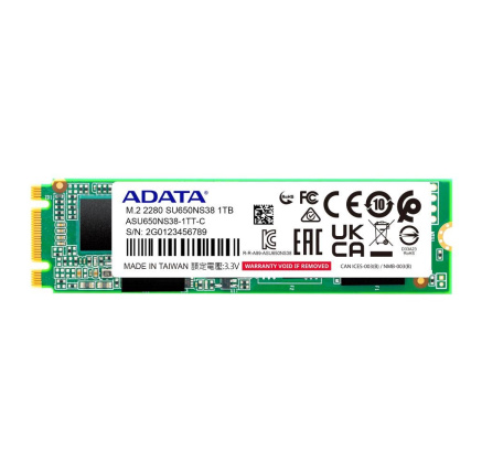 ADATA SSD 1TB SU650NS38 PCIe Gen3x4 M.2 2280 (R:xx/W:xx MB/s)