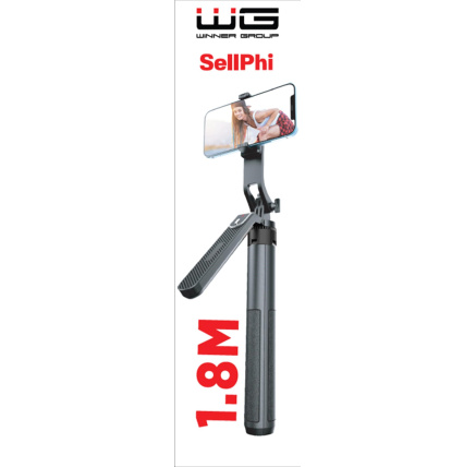 WG - Selfie tyč WG 7, Selfie tyč + tripod + teleskopický GoPro stojan, bluetooth, černá WG - Selfie tyč WG 7, Selfie tyč + tripod + teleskopický GoPro stojan, bluetooth, černá