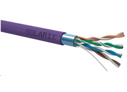Instalační kabel Solarix FTP, Cat5E, drát, LSOH, box 305m SXKD-5E-FTP-LSOH