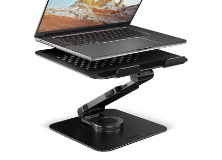 AXAGON STND-LRB hliníkový stojan na notebook 10"-17.3" nastavitelná výška a úhel, otočný, černý