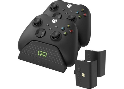 VENOM VS2881 Xbox Series S/X & One Black Twin Docking Station + 2 batteries VENOM VS2881 Xbox Series S/X & One Black Twin Docking Station + 2 batteries