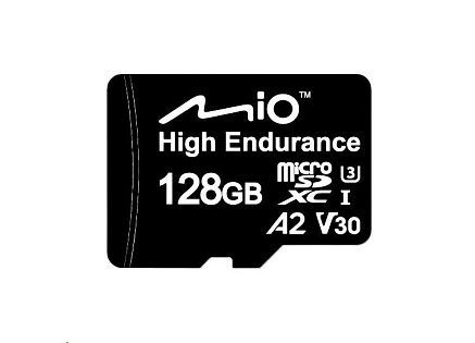 Mio 128 GB microSDXC, V30, U3, A2 paměťová karta Mio 128 GB microSDXC, V30, U3, A2 paměťová karta