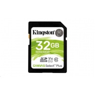 Kingston 32GB SecureDigital Canvas Select Plus (SDHC) 100R Class 10 UHS-I