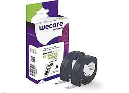 WECARE ARMOR páska pro DYMO S0721510, černá/bílá, 2 x 12mm x 4m WECARE ARMOR páska pro DYMO S0721510, černá/bílá, 2 x 12mm x 4m