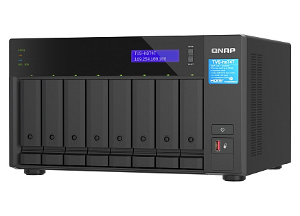 QNAP TVS-h874T-i7-32G (12C/i7/32GBRAM/8xSATA/2x2,5GbE/2xM.2/3xUSB3.2/1xHDMI/2xTB/2xPCIe)