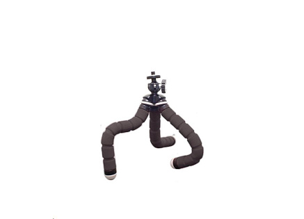 Braun Ministativ FLEXI 2 (18 cm, 56 g, max.0,3kg, kulová hlava, černý)