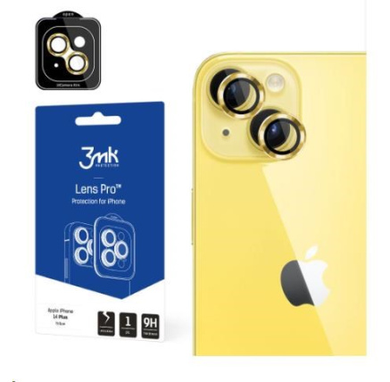 3mk Lens Protection Pro pro Apple iPhone 14 Plus, žlutá 3mk Lens Protection Pro pro Apple iPhone 14 Plus, žlutá