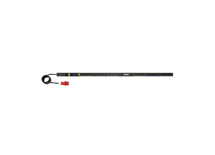 Eaton G4 Základní Rack PDU, 0U, 39U, vstup IEC-60309, 3m kabel, 3ph, 22kW, 32A, 415/240V, 42 zásuvek (24)C13, (18)C39